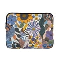thumbnail image 1 of FORMRS 13-13.3 inch Laptop Sleeve Case Soft Carrying Quilted Computer Bag Cover, Purple Flowers, 1 of 7
