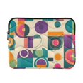 thumbnail image 1 of FORMRS 13-13.3 inch Laptop Sleeve Case Soft Carrying Quilted Computer Bag Cover, Purple Geometric, 1 of 7