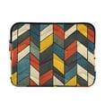 thumbnail image 1 of FORMRS 13"-13.3" Laptop Sleeve Protective Case Soft Carrying Quilted Computer Bag Cover, Red Geometric, 1 of 7