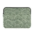 thumbnail image 1 of FORMRS 13"-13.3" Laptop Sleeve Protective Case Soft Carrying Quilted Computer Bag Cover, Retro Green Abstract, 1 of 7