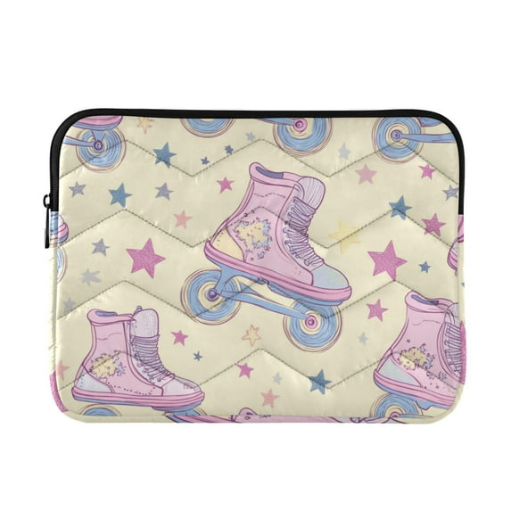 FORMRS 13-13.3 inch Laptop Sleeve Case Soft Carrying Quilted Computer Bag Cover, Roller Disco