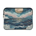 thumbnail image 1 of FORMRS 13-13.3 inch Laptop Sleeve Case Soft Carrying Quilted Computer Bag Cover, Rolling Waves, 1 of 7