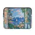 thumbnail image 1 of FORMRS 13-13.3 inch Laptop Sleeve Case Soft Carrying Quilted Computer Bag Cover, Sea Window, 1 of 7