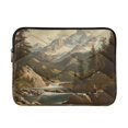 thumbnail image 1 of FORMRS 13-13.3 inch Laptop Sleeve Case Soft Carrying Quilted Computer Bag Cover, Snow Mountains, 1 of 7
