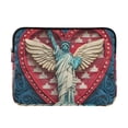 thumbnail image 1 of FORMRS 13-13.3 inch Laptop Sleeve Case Soft Carrying Quilted Computer Bag Cover, Statue of Liberty Pattern, 1 of 7