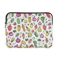 thumbnail image 1 of FORMRS 13"-13.3" Laptop Sleeve Protective Case Soft Carrying Quilted Computer Bag Cover, Various Vegetables Pattern, 1 of 7