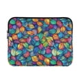 thumbnail image 1 of FORMRS 13"-13.3" Laptop Sleeve Protective Case Soft Carrying Quilted Computer Bag Cover, Vibrant Art Leaves Pattern, 1 of 7