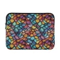 thumbnail image 1 of FORMRS 13-13.3 inch Laptop Sleeve Case Soft Carrying Quilted Computer Bag Cover, Vibrant Dragon Scales Pattern, 1 of 7