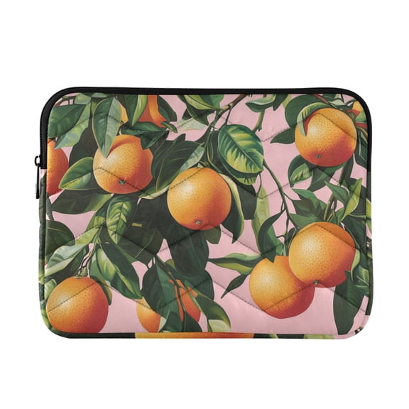 FORMRS 13-13.3 inch Laptop Sleeve Case Soft Carrying Quilted Computer Bag Cover, Vibrant Oranges