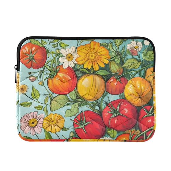 FORMRS 13-13.3 inch Laptop Sleeve Case Soft Carrying Quilted Computer Bag Cover, Vibrant Tomatoes