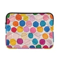 thumbnail image 1 of FORMRS 13"-13.3" Laptop Sleeve Protective Case Soft Carrying Quilted Computer Bag Cover, Watercolor Circles, 1 of 7