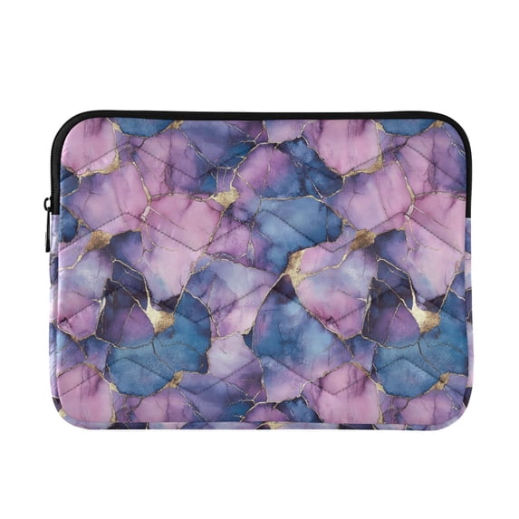 FORMRS 13-13.3 inch Laptop Sleeve Case Soft Carrying Quilted Computer Bag Cover, Watercolor Pink Marble Pattern
