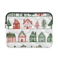 thumbnail image 1 of FORMRS 13-13.3 inch Laptop Sleeve Case Soft Carrying Quilted Computer Bag Cover, White Christmas House, 1 of 7