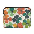thumbnail image 1 of FORMRS 13-13.3 inch Laptop Sleeve Case Soft Carrying Quilted Computer Bag Cover, White Clover Pattern, 1 of 7