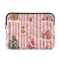 thumbnail image 1 of FORMRS 13-13.3 inch Laptop Sleeve Case Soft Carrying Quilted Computer Bag Cover, White Gingerbread Houses, 1 of 7