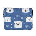 thumbnail image 1 of FORMRS 13-13.3 inch Laptop Sleeve Case Soft Carrying Quilted Computer Bag Cover, White Polar Bear, 1 of 7