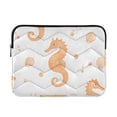 thumbnail image 1 of FORMRS 13-13.3 inch Laptop Sleeve Case Soft Carrying Quilted Computer Bag Cover, White Seahorse, 1 of 7