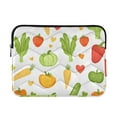 thumbnail image 1 of FORMRS 13"-13.3" Laptop Sleeve Protective Case Soft Carrying Quilted Computer Bag Cover, White Vegetables Pattern, 1 of 7