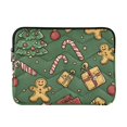 thumbnail image 1 of FORMRS 13"-13.3" Laptop Sleeve Protective Case Soft Carrying Quilted Computer Bag Cover, Yellow Christmas Gingerbread, 1 of 7