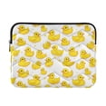 thumbnail image 1 of FORMRS 13-13.3 inch Laptop Sleeve Case Soft Carrying Quilted Computer Bag Cover, Yellow Rubber Ducks, 1 of 7
