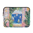 thumbnail image 1 of FORMRS 13"-13.3" Laptop Sleeve Protective Case Soft Carrying Quilted Computer Bag Cover, Yellow Seaside, 1 of 7