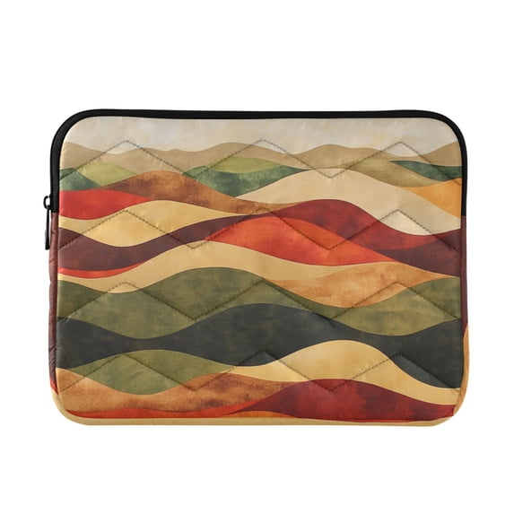 FORMRS 15-15.6 inch Laptop Sleeve Case Soft Carrying Quilted Computer Bag Cover, Abstract Desert Pattern