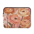 thumbnail image 1 of FORMRS 15-15.6 inch Laptop Sleeve Case Soft Carrying Quilted Computer Bag Cover, Abstract Orange Flowers, 1 of 7