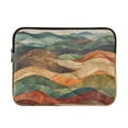 thumbnail image 1 of FORMRS 15-15.6 inch Laptop Sleeve Case Soft Carrying Quilted Computer Bag Cover, Abstract Wavy Landscape, 1 of 7