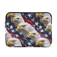 thumbnail image 1 of FORMRS 15"-15.6" Laptop Sleeve Protective Case Soft Carrying Quilted Computer Bag Cover, American Eagle Pattern, 1 of 7