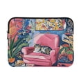 thumbnail image 1 of FORMRS 15-15.6 inch Laptop Sleeve Case Soft Carrying Quilted Computer Bag Cover, Art Cat, 1 of 7