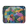 thumbnail image 1 of FORMRS 15"-15.6" Laptop Sleeve Protective Case Soft Carrying Quilted Computer Bag Cover, Art Plants, 1 of 7