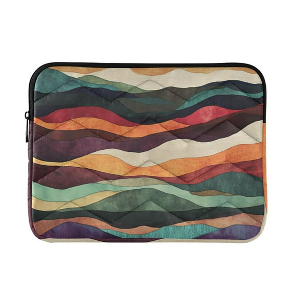 FORMRS 15"-15.6" Laptop Sleeve Protective Case Soft Carrying Quilted Computer Bag Cover, Artistic Desert Pattern