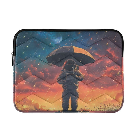 FORMRS 15-15.6 inch Laptop Sleeve Case Soft Carrying Quilted Computer Bag Cover, Astronaut at Dawn