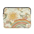 thumbnail image 1 of FORMRS 15"-15.6" Laptop Sleeve Protective Case Soft Carrying Quilted Computer Bag Cover, Beige Clouds, 1 of 7
