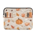 thumbnail image 1 of FORMRS 15"-15.6" Laptop Sleeve Protective Case Soft Carrying Quilted Computer Bag Cover, Beige Fall Acorns Pattern, 1 of 7