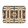 thumbnail image 1 of FORMRS 15-15.6 inch Laptop Sleeve Case Soft Carrying Quilted Computer Bag Cover, Beige Geometric, 1 of 7