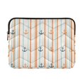 thumbnail image 1 of FORMRS 15-15.6 inch Laptop Sleeve Case Soft Carrying Quilted Computer Bag Cover, Beige Nautical Pattern, 1 of 7