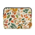 thumbnail image 1 of FORMRS 15"-15.6" Laptop Sleeve Protective Case Soft Carrying Quilted Computer Bag Cover, Beige Retro Leaves, 1 of 7