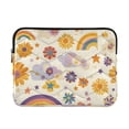 thumbnail image 1 of FORMRS 15-15.6 inch Laptop Sleeve Case Soft Carrying Quilted Computer Bag Cover, Beige Retro Rainbow, 1 of 7