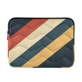 thumbnail image 1 of FORMRS 15"-15.6" Laptop Sleeve Protective Case Soft Carrying Quilted Computer Bag Cover, Beige Stripes, 1 of 7