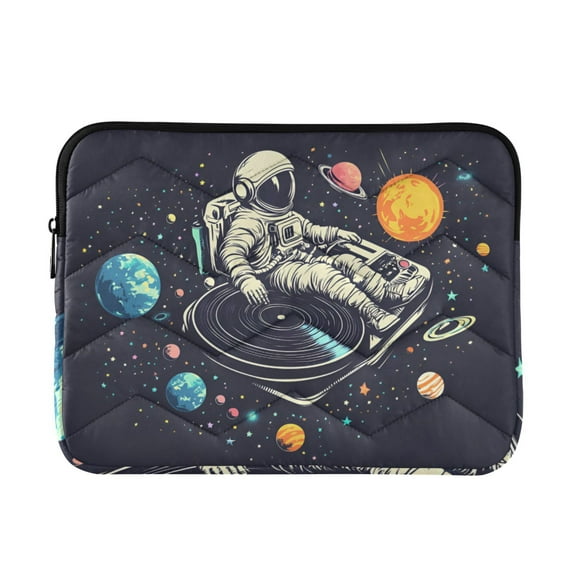 FORMRS 15-15.6 inch Laptop Sleeve Case Soft Carrying Quilted Computer Bag Cover, Black Record