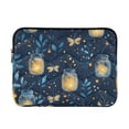 thumbnail image 1 of FORMRS 15-15.6 inch Laptop Sleeve Case Soft Carrying Quilted Computer Bag Cover, Blue Fireflies Pattern, 1 of 7