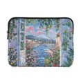 thumbnail image 1 of FORMRS 15-15.6 inch Laptop Sleeve Case Soft Carrying Quilted Computer Bag Cover, Blue Floral Window, 1 of 7