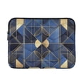 thumbnail image 1 of FORMRS 15-15.6 inch Laptop Sleeve Case Soft Carrying Quilted Computer Bag Cover, Blue Geometric Pattern, 1 of 7