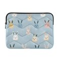 thumbnail image 1 of FORMRS 15-15.6 inch Laptop Sleeve Case Soft Carrying Quilted Computer Bag Cover, Blue Rabbits, 1 of 7