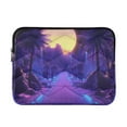 thumbnail image 1 of FORMRS 15-15.6 inch Laptop Sleeve Case Soft Carrying Quilted Computer Bag Cover, Blue Road, 1 of 7