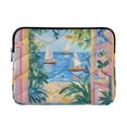 thumbnail image 1 of FORMRS 15-15.6 inch Laptop Sleeve Case Soft Carrying Quilted Computer Bag Cover, Blue Seaside, 1 of 7
