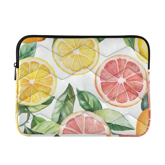 FORMRS 15-15.6 inch Laptop Sleeve Case Soft Carrying Quilted Computer Bag Cover, Candy Grapefruit