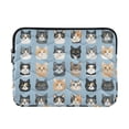 thumbnail image 1 of FORMRS 15-15.6 inch Laptop Sleeve Case Soft Carrying Quilted Computer Bag Cover, Cartoon Cute Cat, 1 of 7