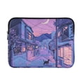 thumbnail image 1 of FORMRS 15-15.6 inch Laptop Sleeve Case Soft Carrying Quilted Computer Bag Cover, Cat Walking in Street, 1 of 7